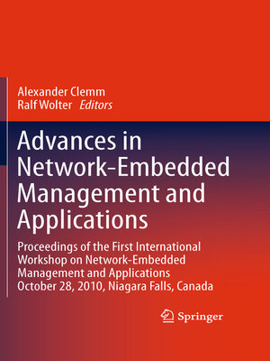 cover image of Advances in Network-Embedded Management and Applications